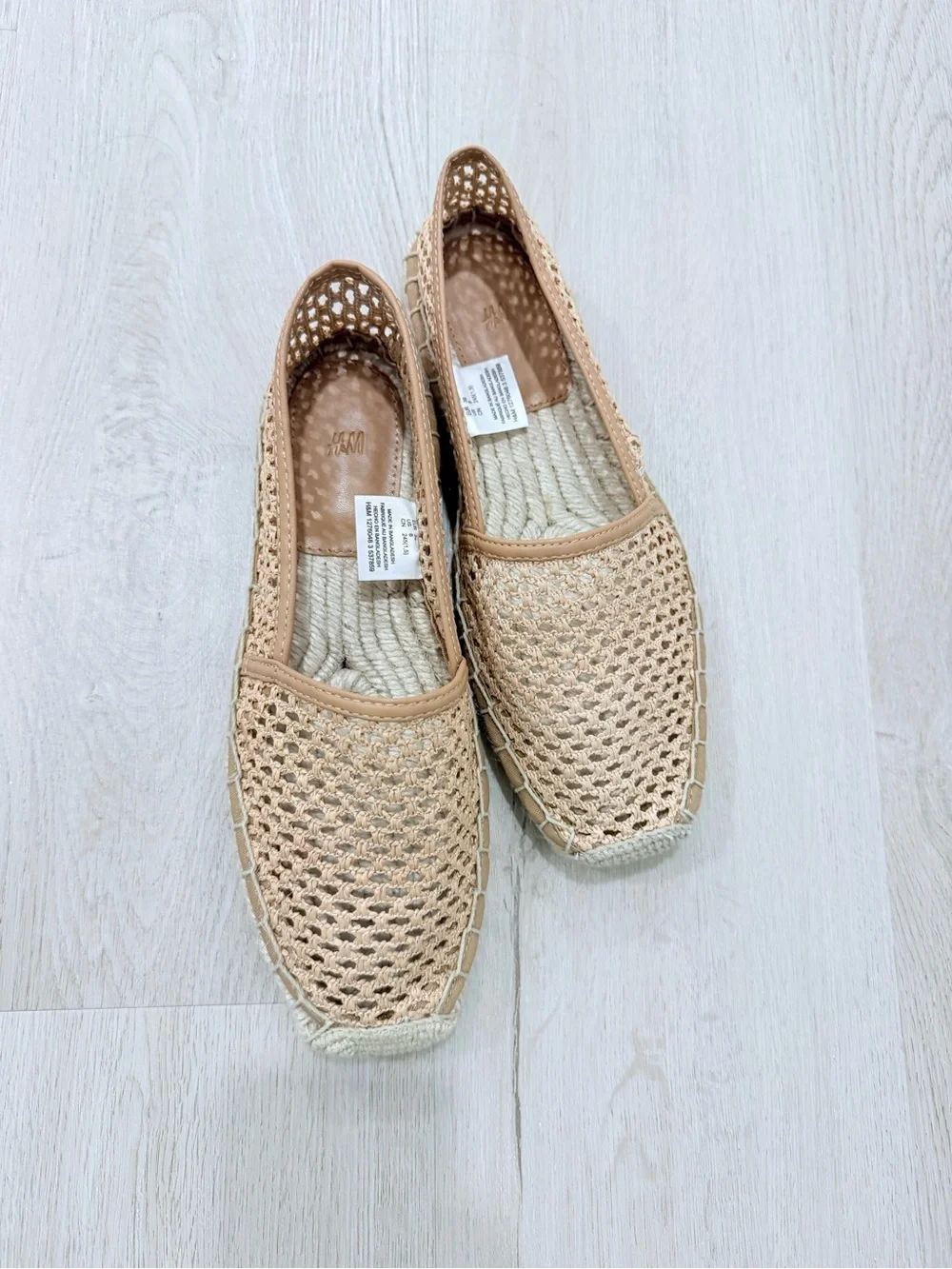 H&M Crochet Espadrille Slip-On - Brown